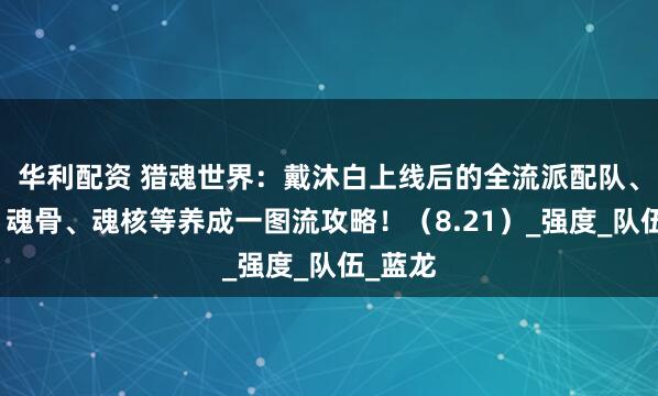 华利配资 猎魂世界：戴沐白上线后的全流派配队、加点、魂骨、魂核等养成一图流攻略！（8.21）_强度_队伍_蓝龙