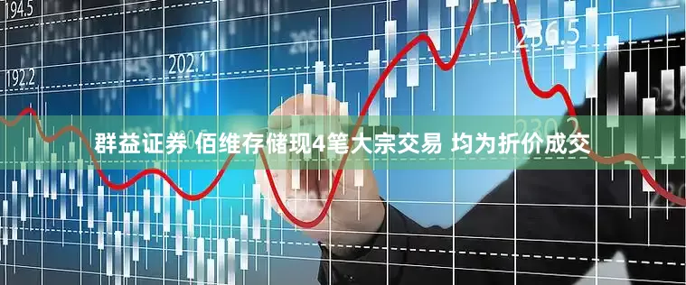 群益证券 佰维存储现4笔大宗交易 均为折价成交